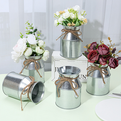 Iron Vase Ornaments AJEW-WH0609-673B-1