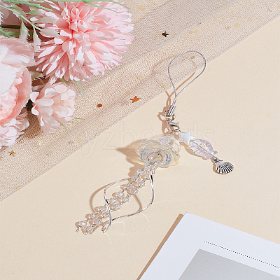 1Pc Glass Pendants Mobile Straps AJEW-LP0004-72-1