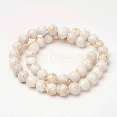 Natural Mashan Jade Beads Strands G-P232-01-F-4mm-1