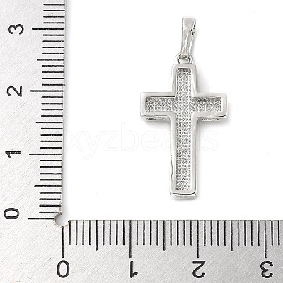 Brass Pave Natural White Shell Pendants KK-S522-01A-P-1