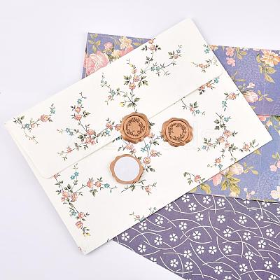 50Pcs Adhesive Wax Stamp Stickers DIY-CP0005-82J-1