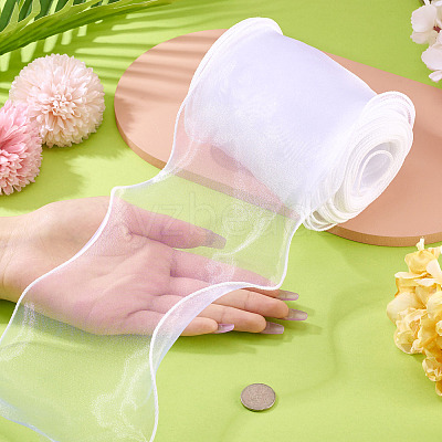 12M Polyester Wave Edge Ribbon DIY-TA0012-80-1