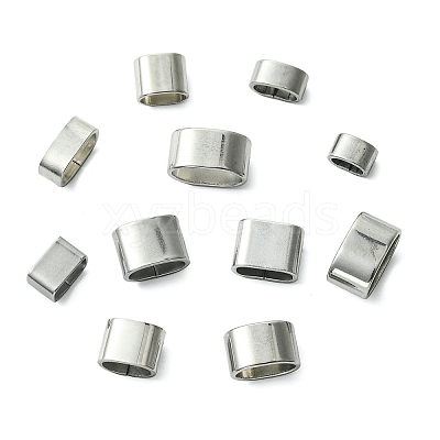 40Pcs 10 Styles 201/304 Stainless Steel Slide Charm STAS-CJ0003-16-1