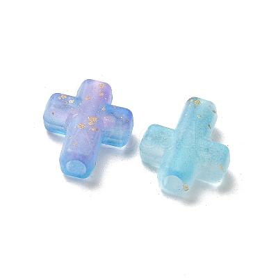 Gradient Color Transparent Acrylic Beads X1-OACR-M023-03G-1