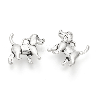 Tibetan Style Alloy Puppy Pendants LS-X-TIBEP-Q076-065AS-RS-1