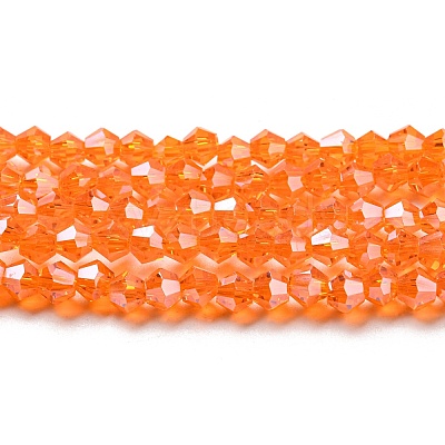 Transparent Electroplate Glass Beads Strands LS-EGLA-A039-T3mm-A11-1