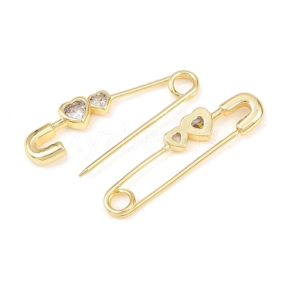 Brass Micro Pave Cubic Zirconia Pendants KK-C162-048G-1