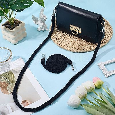 2Pcs Imitation Leather Twist Knitting Cord Mobile Straps FIND-CP0003-73B-1