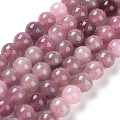 Natural Old Rose Madagascar Rose Quartz Beads Strands G-B076-A01-02-1