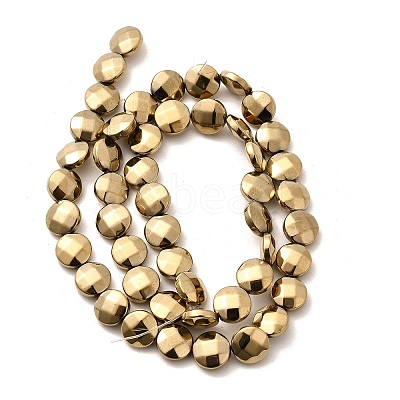 Electroplated Synthetic Non-magnetic Hematite Beads Strands G-L368-15B-02-1