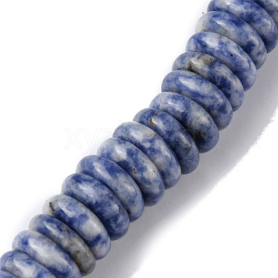Natural Blue Spot Jasper Beads Strands G-F743-06L-1
