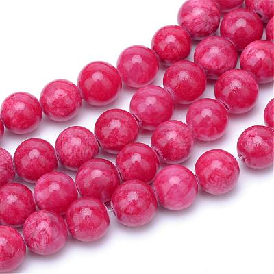 Natural Dyed Persian Jade Gemstone Bead Strands G-R271-6mm-XP08-1