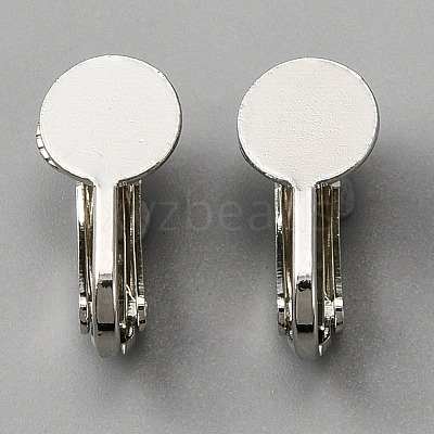 Brass Clip on Earring Findings KK-WH0047-67P-1
