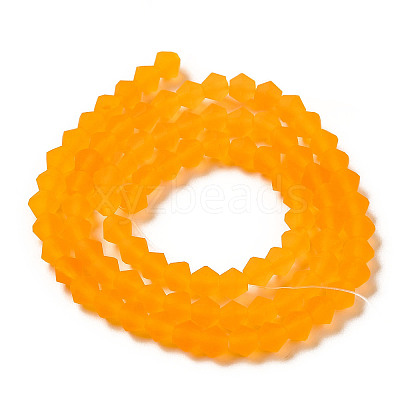Imitate Austrian Crystal Frosted Glass Beads Strands GLAA-F029-TM3mm-B23-1