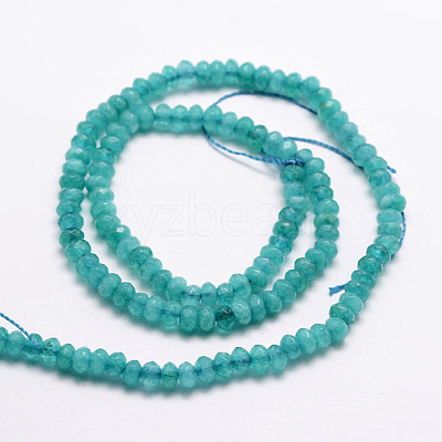 Dyed Natural Malaysia Jade Rondelle Beads Strands G-E316-2x4mm-29-1