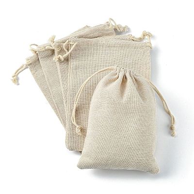 Cotton Packing Pouches Drawstring Bags ABAG-R011-13x18-1