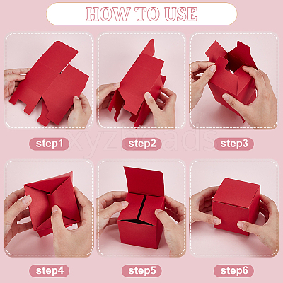 10Pcs Kraft Paper Cardboard Jewelry Gift Boxes CON-WH0001-25B-1