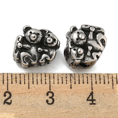 Animal 304 Stainless Steel Beads STAS-E214-11AS-04-1