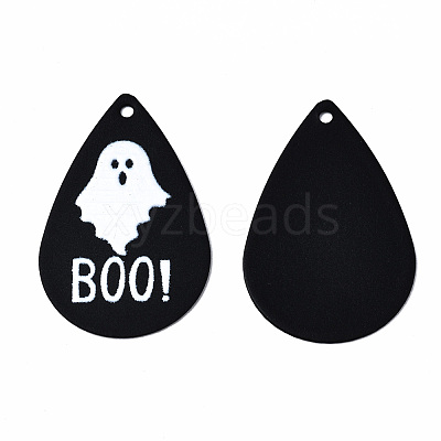 Spray Painted Iron Pendants X-IFIN-T016-64-1