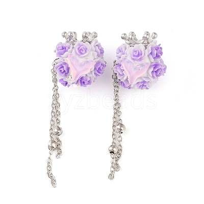 Handmade Luminous Polymer Clay Rhinestone Beads CLAY-H003-09P-01-1