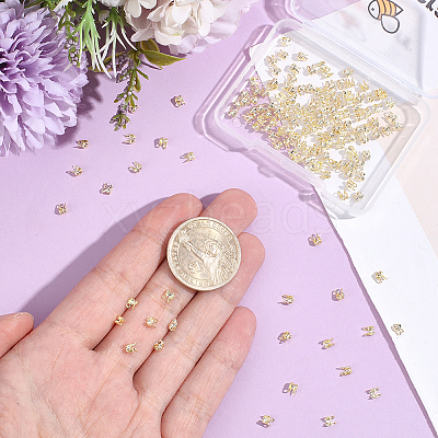 150Pcs Brass Bead Tips KK-BBC0027-85B-1