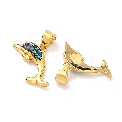 Brass Enamel Pendants KK-H534-01B-G-1