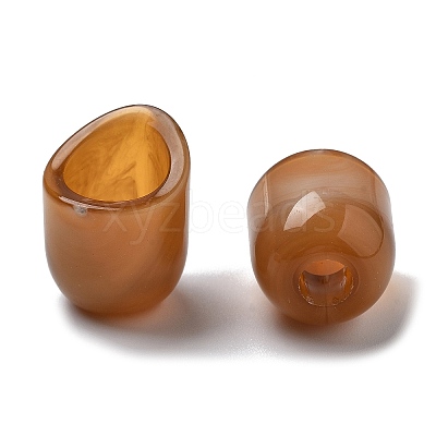 Two Tone Acrylic Beads OACR-S042-06B-1