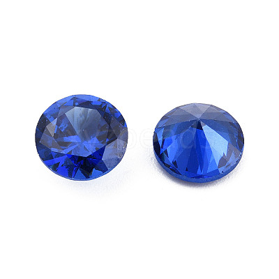 Diamond Shaped Cubic Zirconia Pointed Back Cabochons ZIRC-R004-8mm-06-1