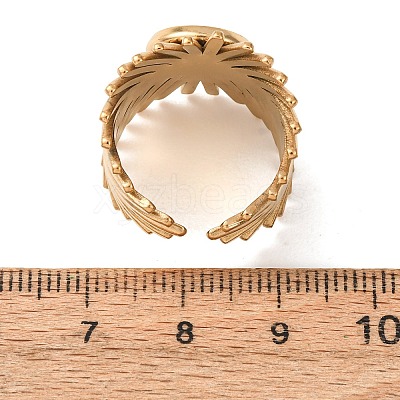 V-Shaped 304 Stainless Steel Cuff Ring Components SA-CBAC0DF-01B-G-1
