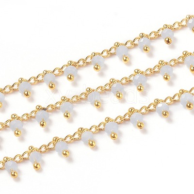 Handmade Glass Beaded Chains CHC-K008-B09-1