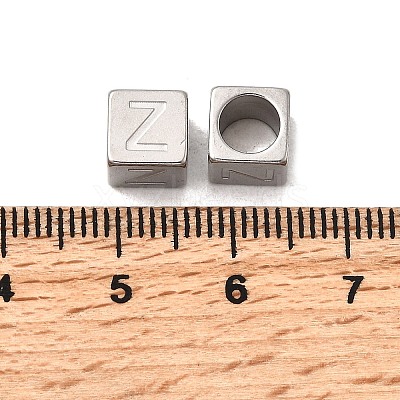 304 Stainless Steel European Beads STAS-D382-02Z-P-1