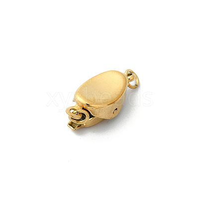 Ion Plating(IP) 304 Stainless Steel Box Clasps STAS-Z066-05G-03-1