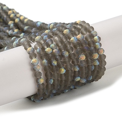 Imitation Jade Glass Beads Strands EGLA-A034-T2mm-MB16-1