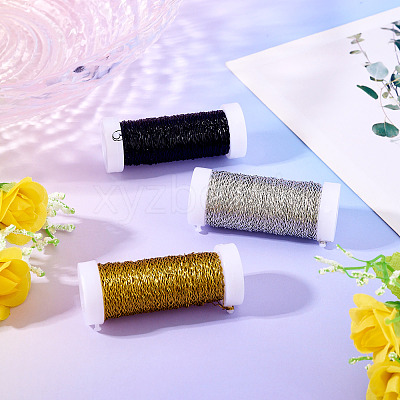 3 Rolls 3 Colors Iron Wavy Wires MW-TA0001-04-1