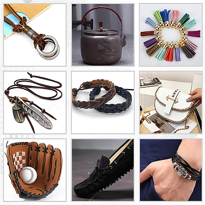 5M Cowhide Leather Cords for DIY Craft WL-GF0001-25A-03-1