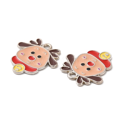 Christmas Alloy Enamel Pendants ENAM-D050-13D-02P-1
