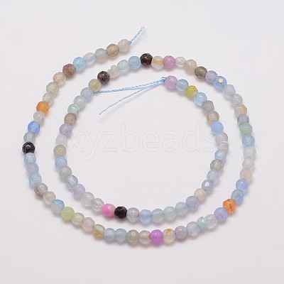Natural Agate Bead Strands X-G-G882-4mm-C02-1