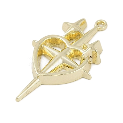 Golden Alloy Pendants PALLOY-U003-09G-06-1