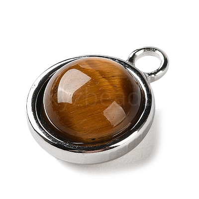 Natural Tiger Eye Pendants STAS-L022-398G-P-1