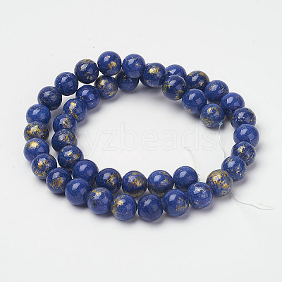 Natural Mashan Jade Beads Strands X-G-P232-01-G-12mm-1