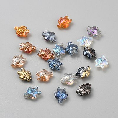 Electroplated Glass Beads GLAA-CJC0013-13C-1