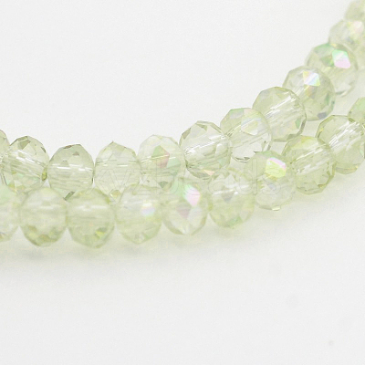 Electroplate Glass Beads Strands EGLA-D020-3x2mm-26-1