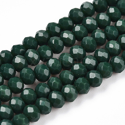Opaque Solid Color Glass Beads Strands LS-EGLA-A034-P3mm-D09-1