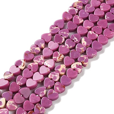 Dyed Synthetic Imperial Jasper Beads Strands G-M403-A35-01-1