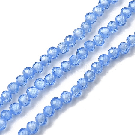 Cubic Zirconia Beads Strands G-G792-47-08B-1