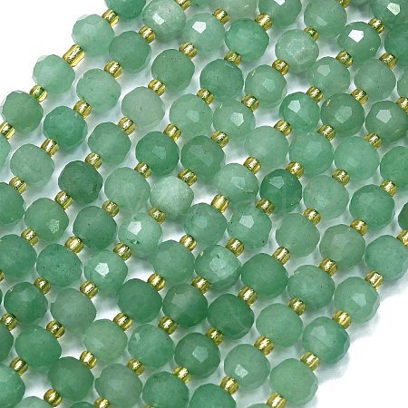 Natural Green Aventurine Beads Strands G-K389-E33-01-1