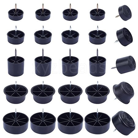 Gorgecraft 25Pcs 5 Style Plastic Furniture Glide AJEW-GF0006-12-1