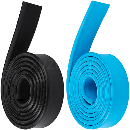 CRASPIRE 2Pcs 2 Colors Window Cleaning Squeegee Rubber Strips AJEW-CP0007-71-1