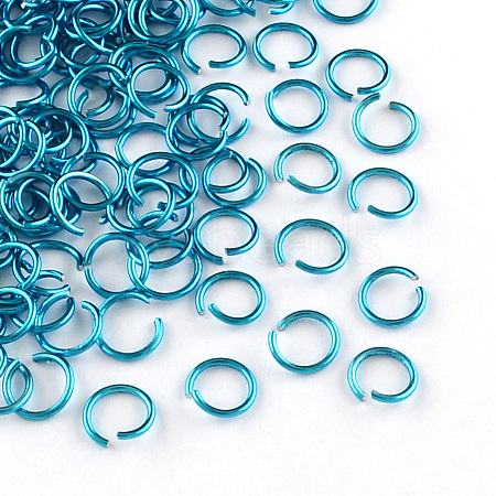 Aluminum Wire Open Jump Rings ALUM-R005-1.0x10-16-1