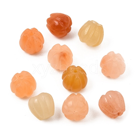 Natural Golden Silk Jade Carved Beads GG-CBA0BEB-01-1
